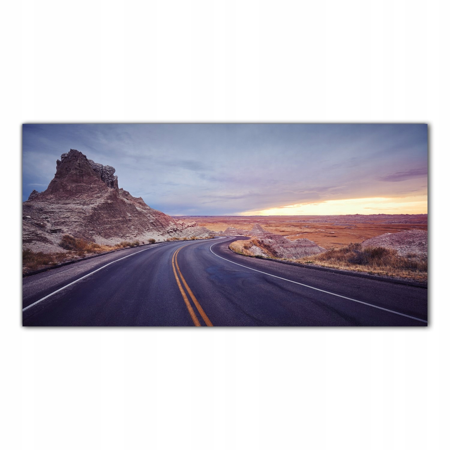 Cesta Západ Slunce 100x50 Skleněné panely kuchyně