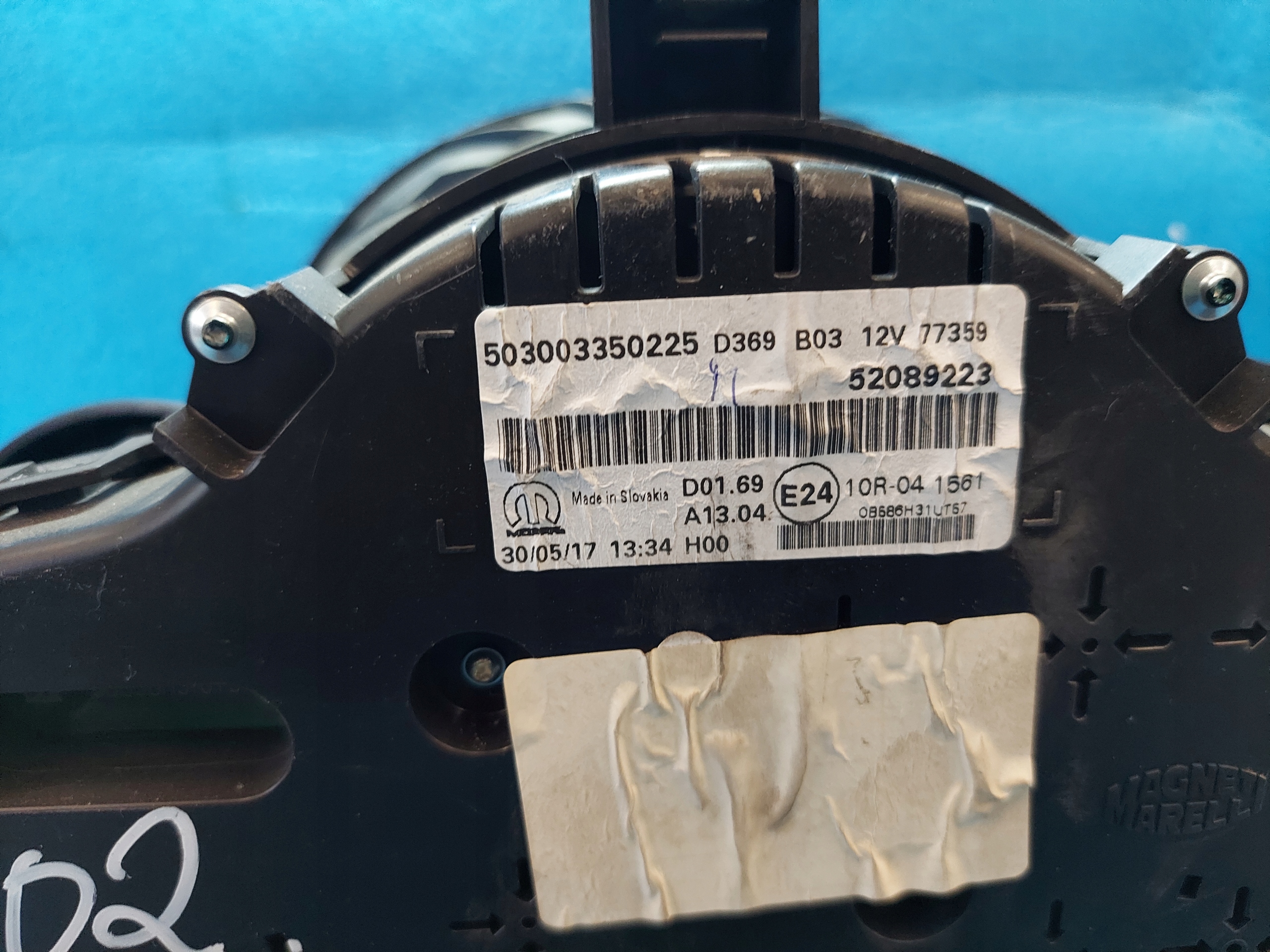 dials clock FIAT 500X 1.6 M-JET 52089223