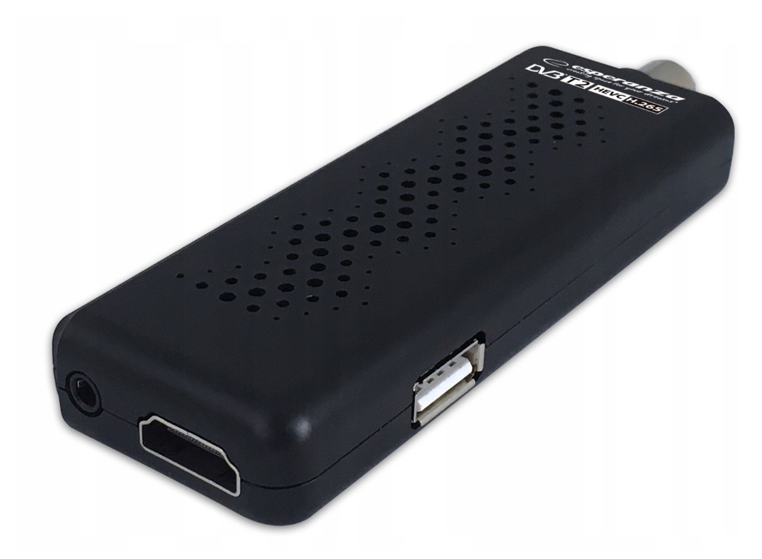 Dekoder DVB-T2 H265 HEVC 12/24V do kampera busa