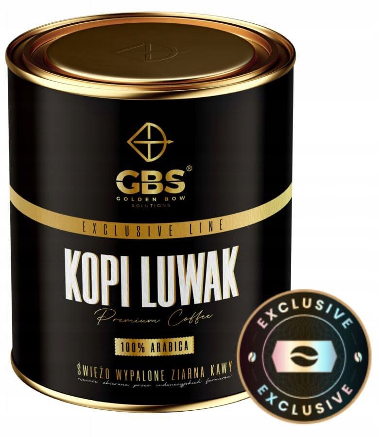 Kawa Gbs Kopi Luwak – kawa ziarnista Premium (100 g) Linia Exclusive