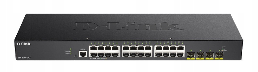 D-link Přepínač DGS-1250-28X 24GE 4SFP+