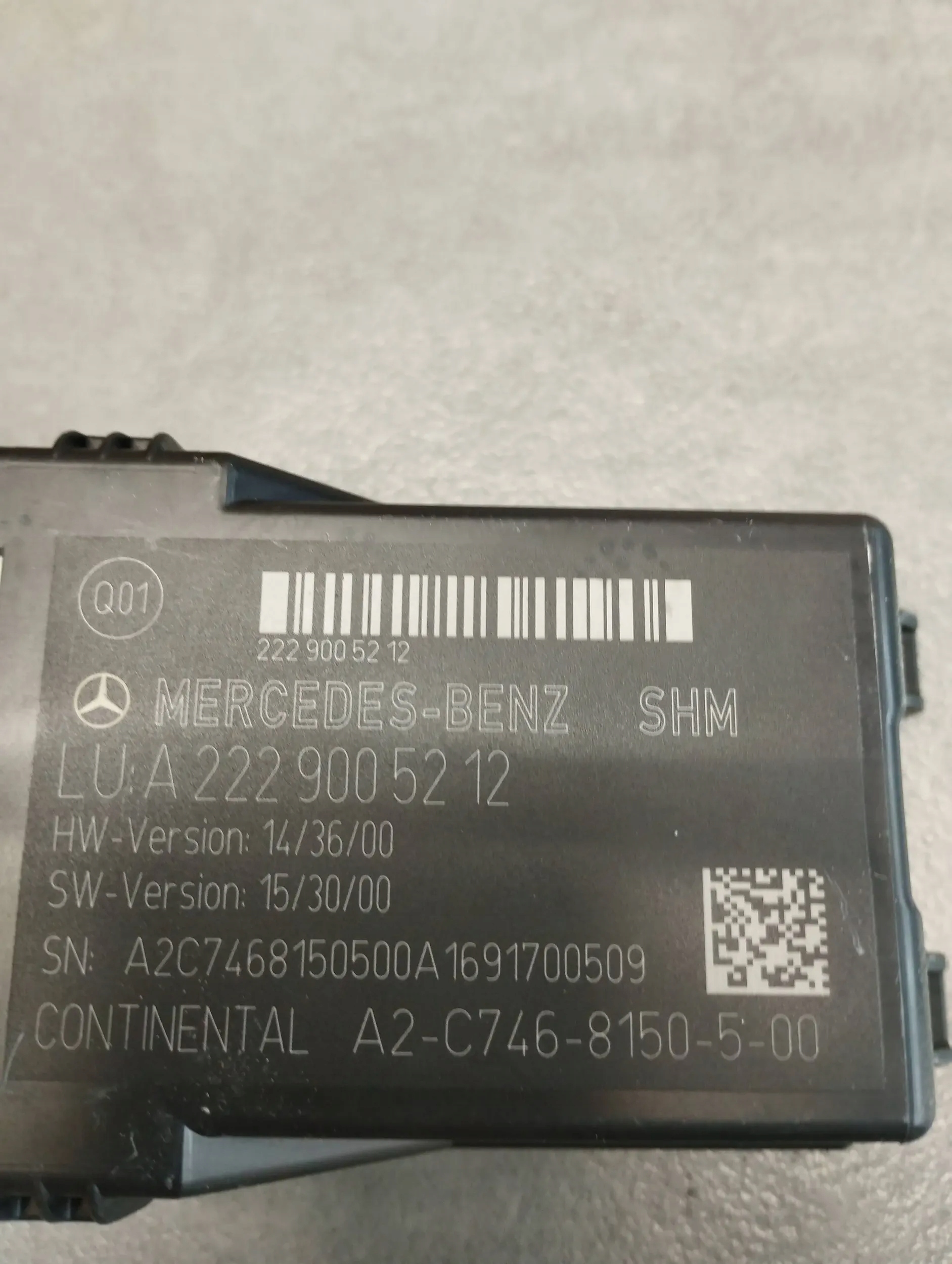 Mercedes-Benz GLC X253 module control unit A2229005212