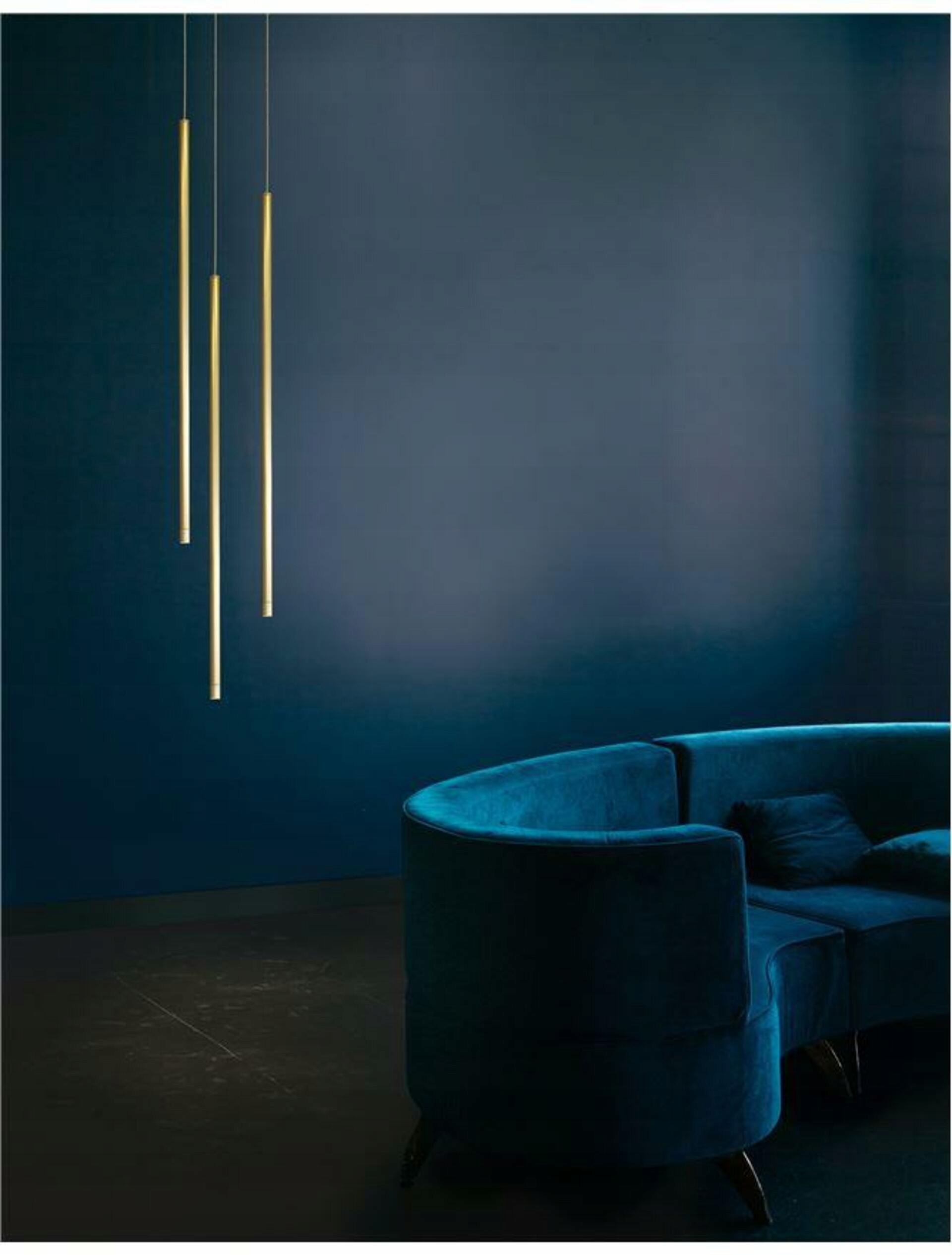 Nova Luce závesné svietidlo Elettra mosadzný zlatý hliník Led 5W 230V 3000K I