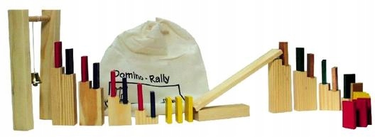 Domino Rally 250 elementów XXL z przeszkodami!