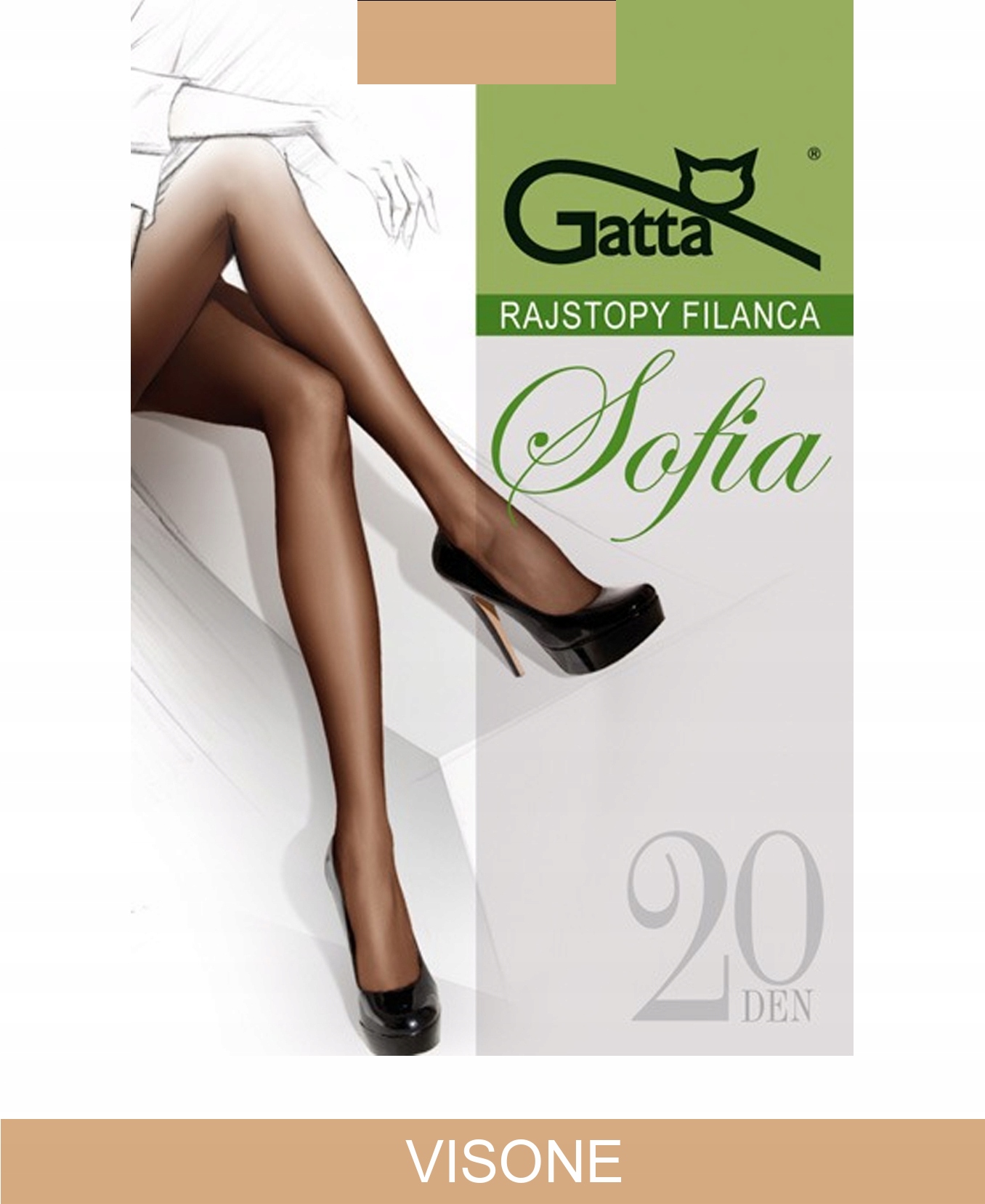 

Gatta Sophia Rajstopy damskie E wz.00/3-M/Visone