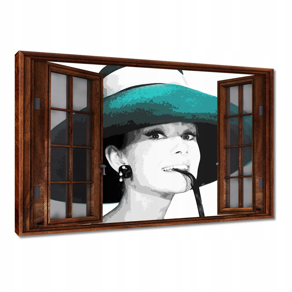 

Obrazy 60x40 Audrey Hepburn Kapelusz