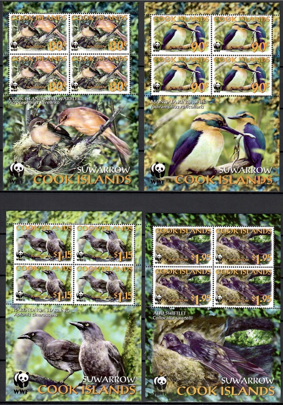 Wyspy Cooka 2004 Mi ark 1540-1543 Czyste **