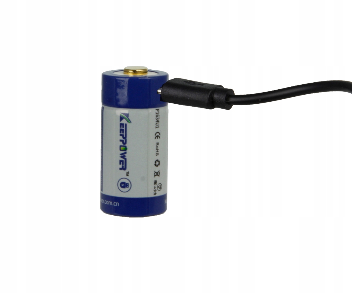 

Kp ICR16340-86PCM 860mAh Li-ION 3,0V micro-USB