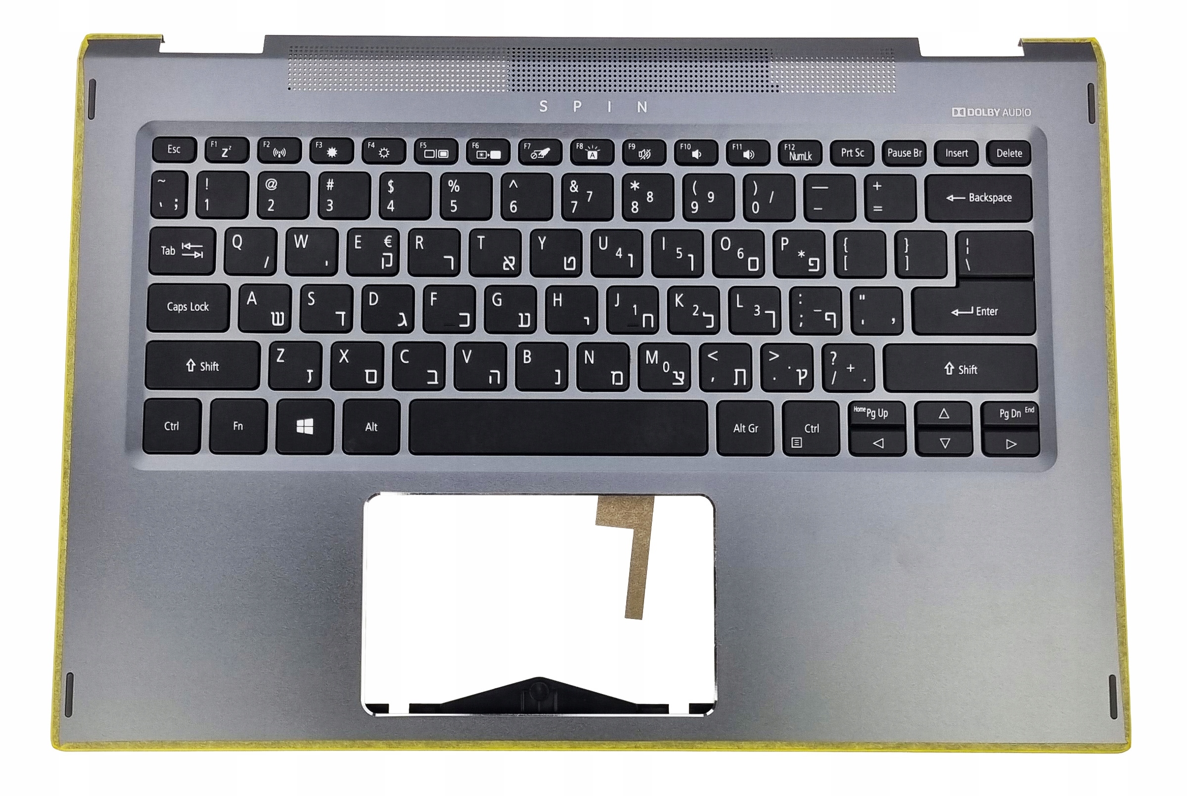 Nová Klávesnice Pro Notebook Acer Spin SP513-52N, Hebrejská