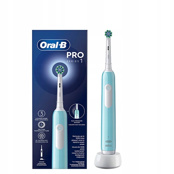 ORAL-B Pro Series 1 Niebieska Szczoteczka Elektryczna 3D Z Timerem — miniatura 4