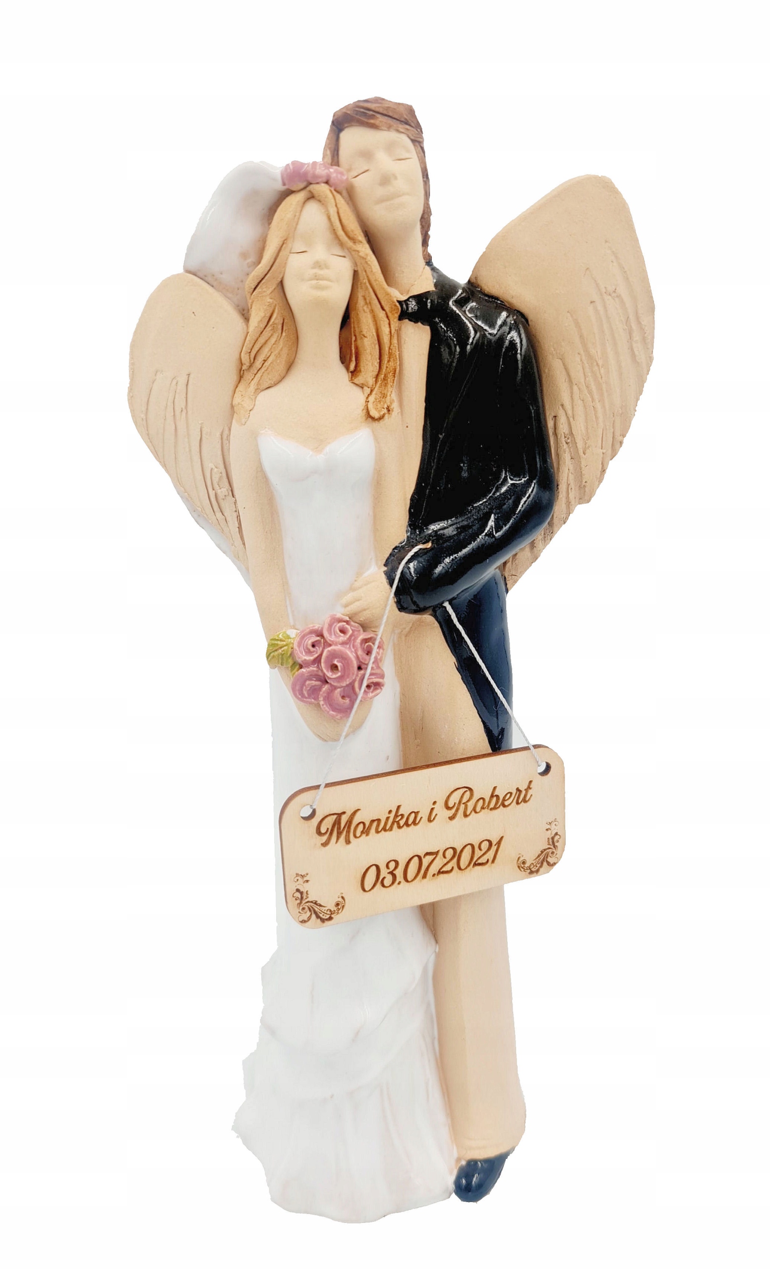

Figurka Anioł Ceramiczny Para Ślubna