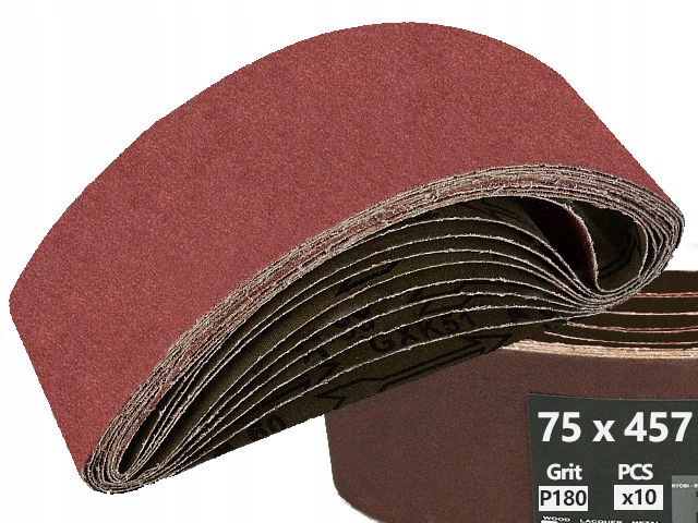 PAS BEZKOŃCOWY TAŚMA 75x457 PAPIER ŚCIERNY 180 x10