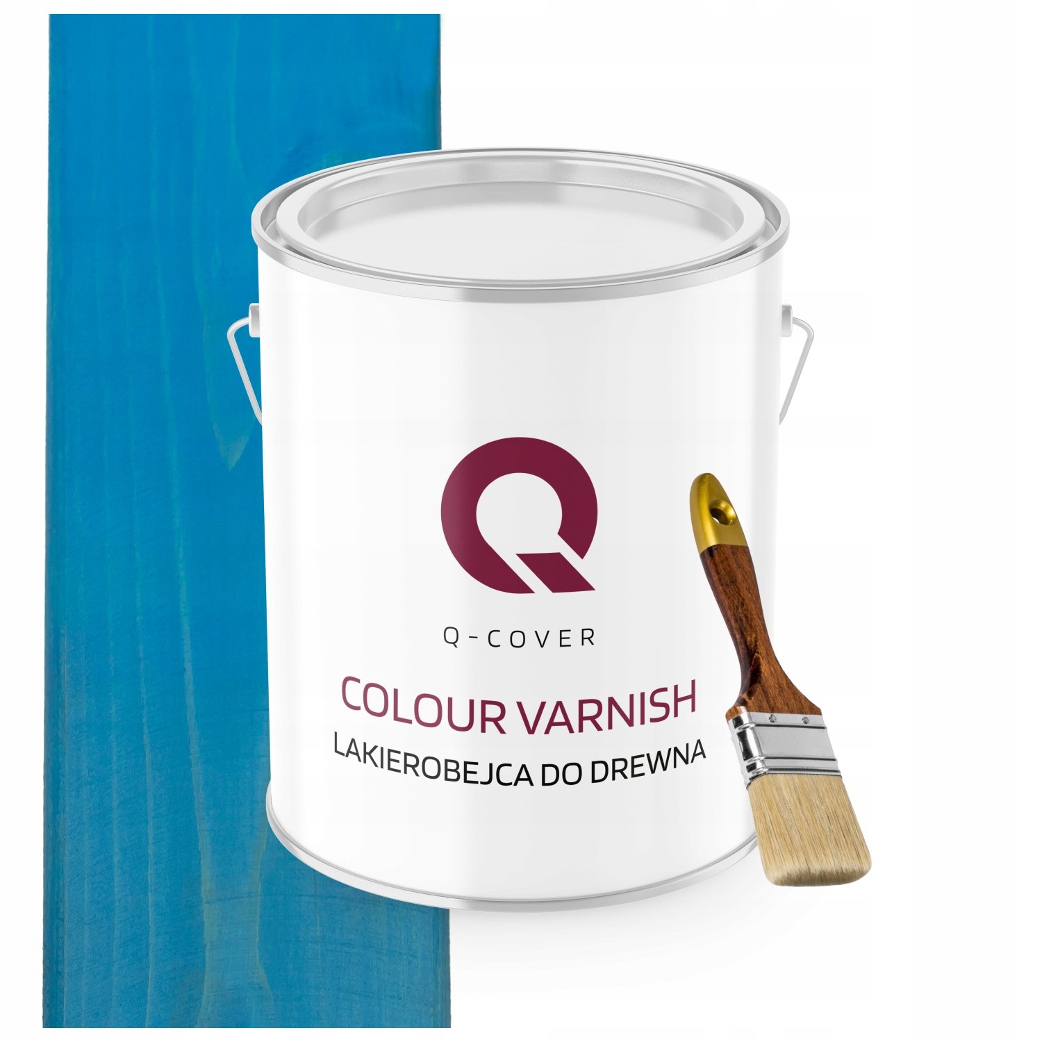 Lakovník Na Dřevěné Prvky Výkonný Modrý Satén 2,5L Dárek