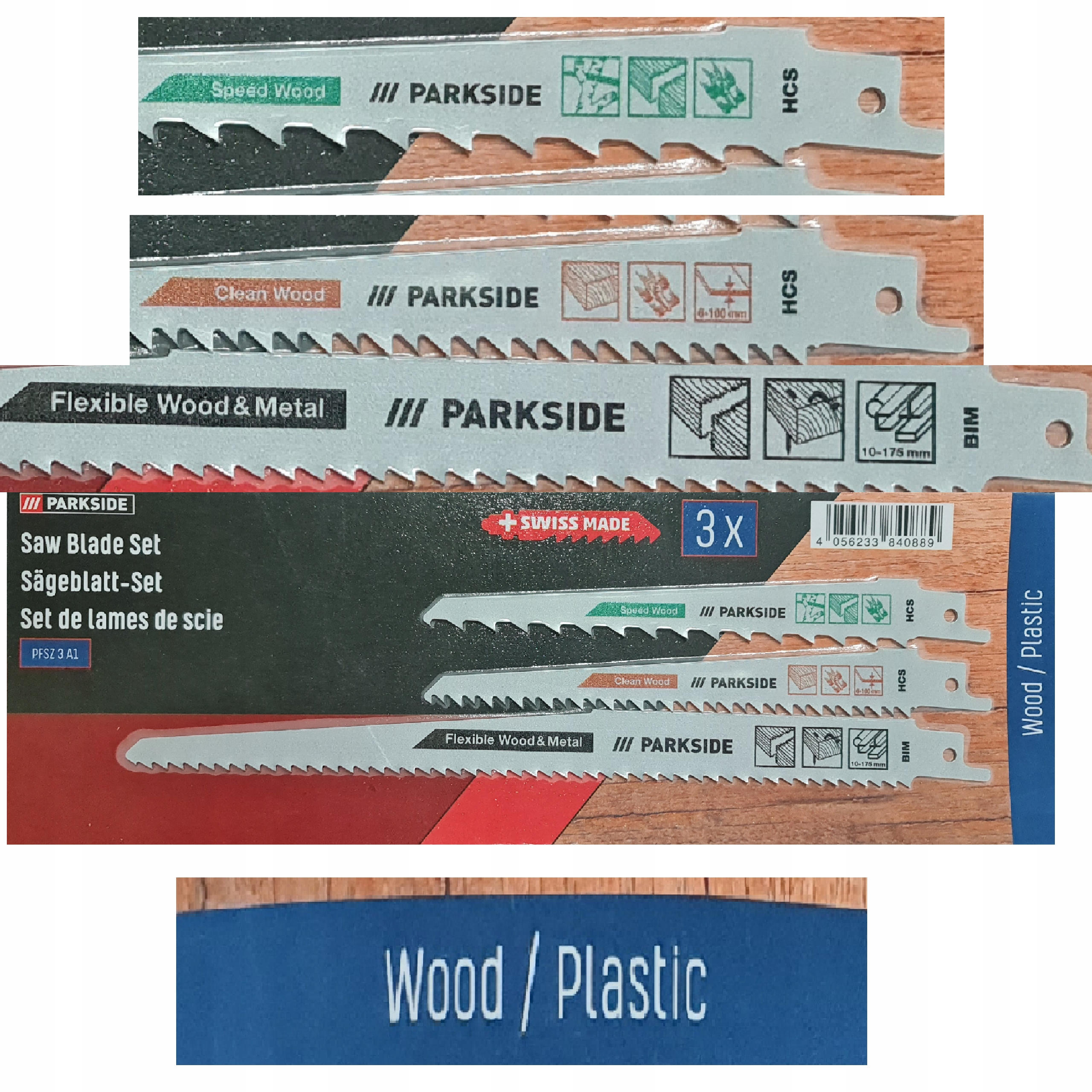 

Parkside brzeszczoty lisi ogon drewno tworzywo