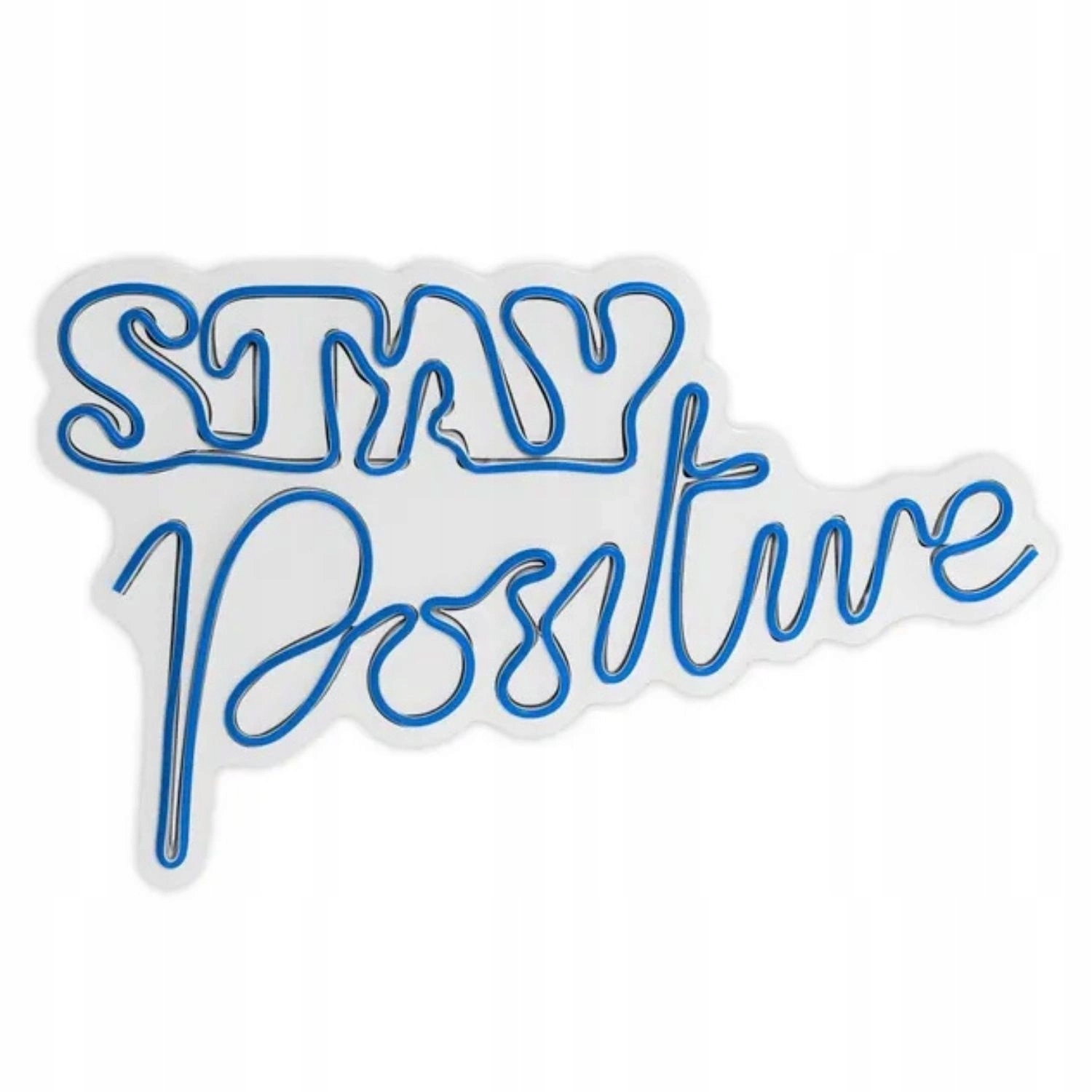 Dekorativní nástěnné Led neonové osvětlení Stay Positive, modré