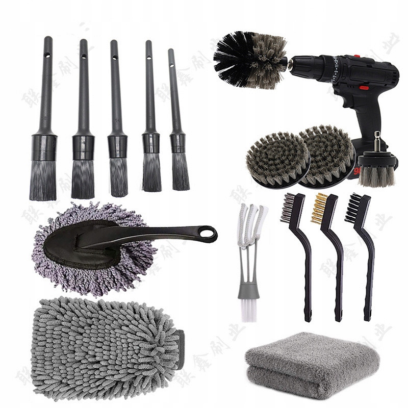 КИСТИ ДЕТАЛИЗАЦИЯ 16 НАБОР ПЕРЧАТОК ДЛЯ ЧИСТКИ