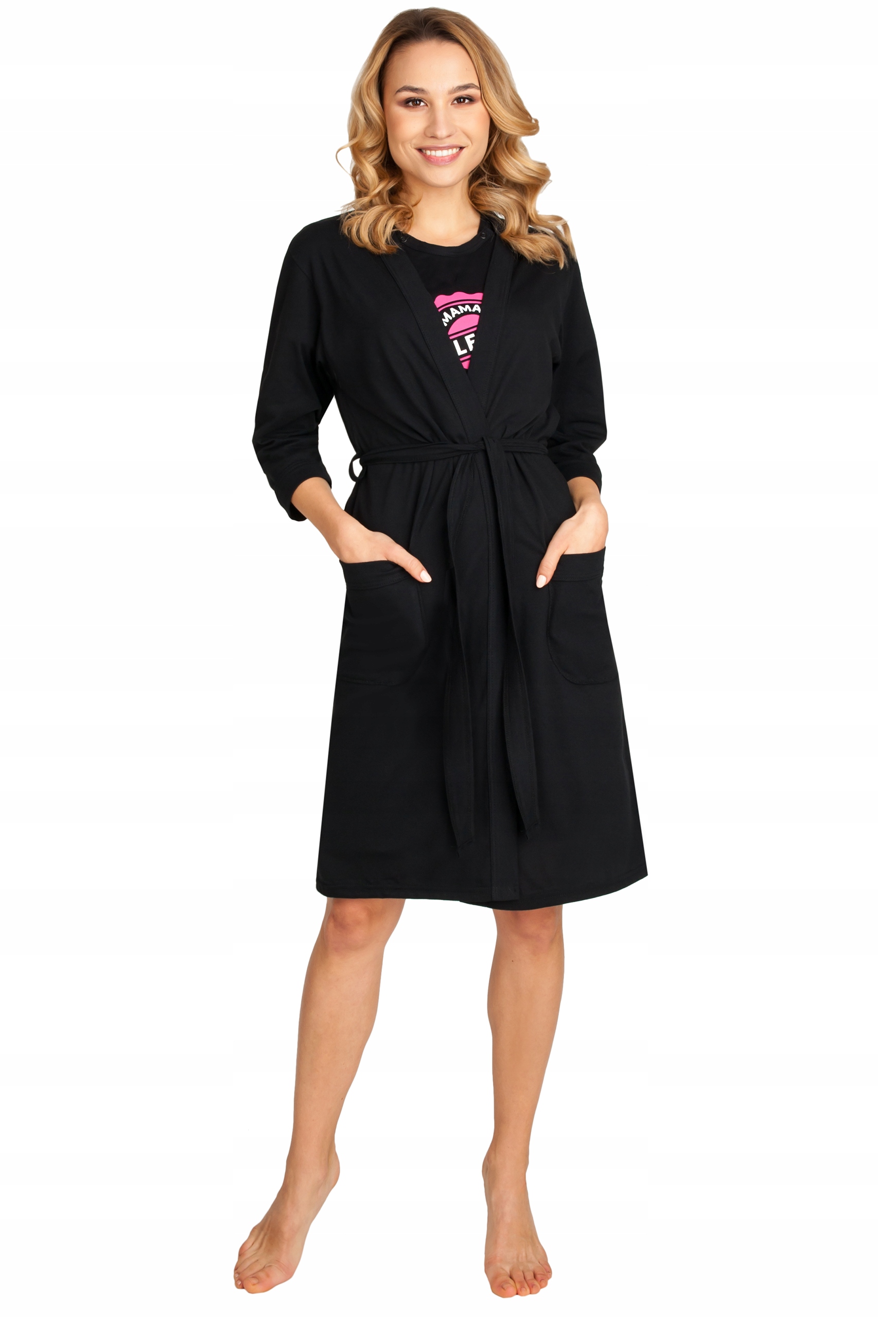 KOSZULA NOCNA SZLAFROK CIĄŻOWY KOMPLET Marka Inna marka