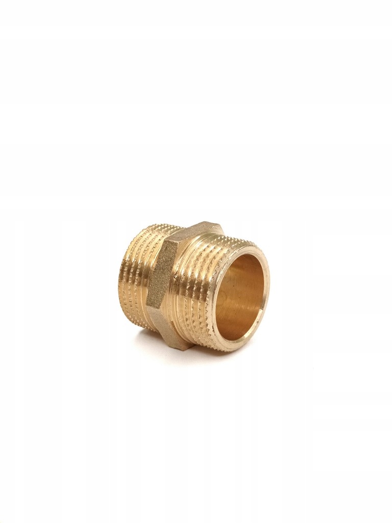 

Łącznik mosiężny 3/4" DN20 nypel dwuzłączka