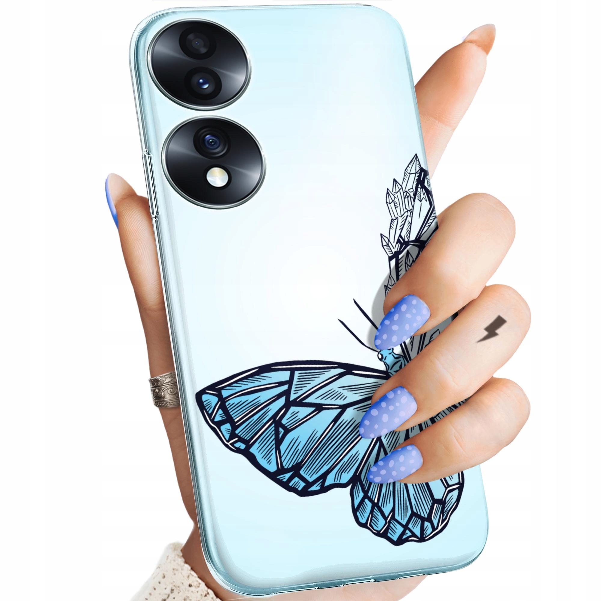 Etui Do Honor 70 Motyle Butterfly Barwne Obudowa Pokrowiec Case