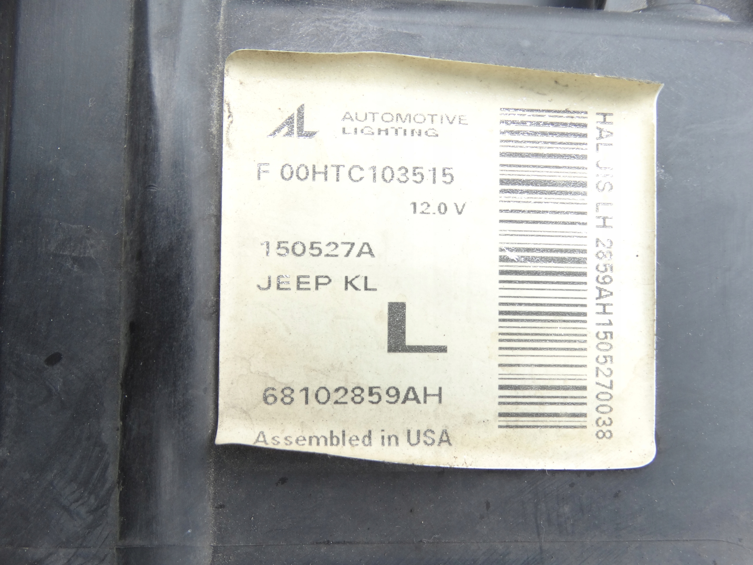 light left front left JEEP CHEROKEE V KL 13-18 complete 68102859AH