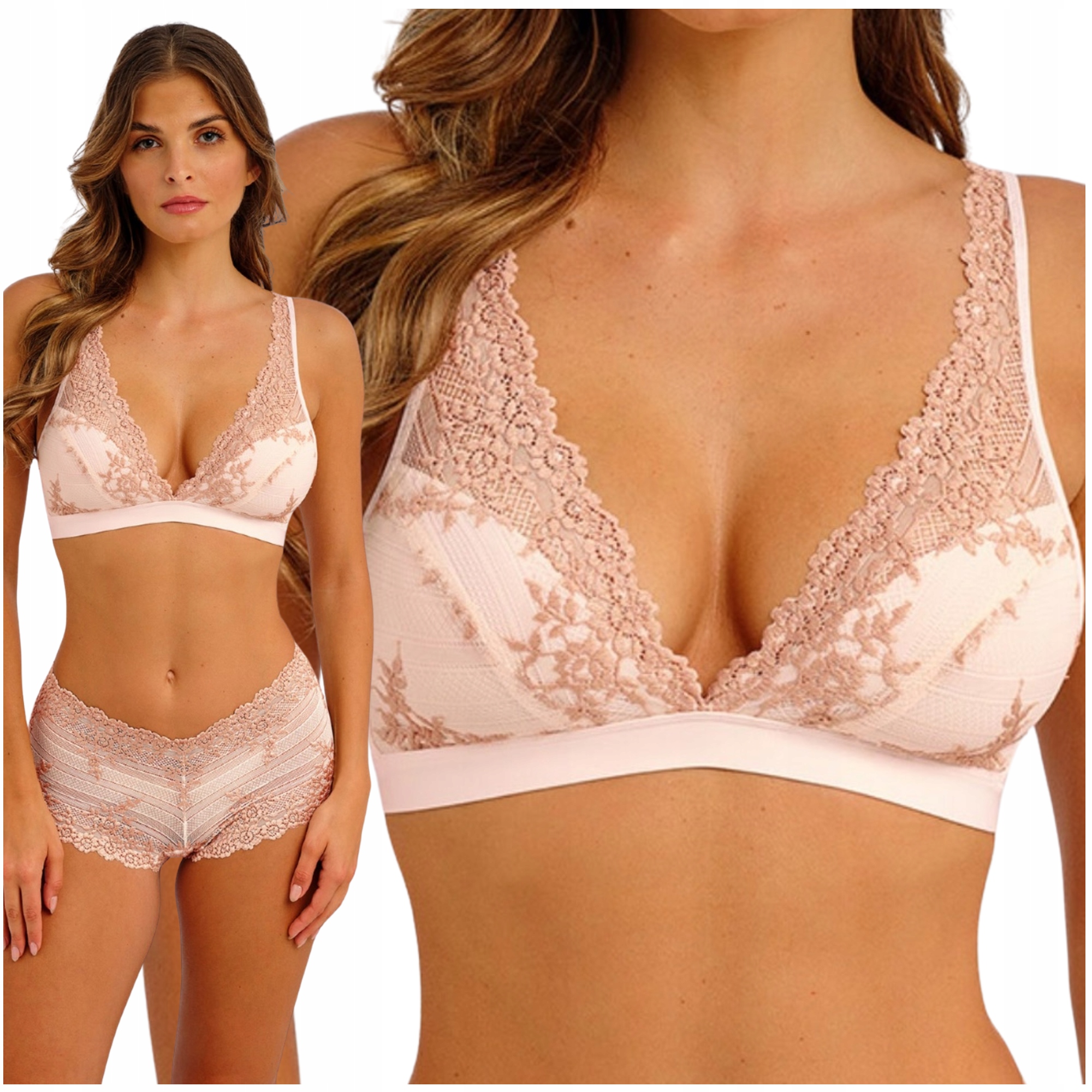Krajková podprsenka braletka soft pohodlná bralette Wacoal Embrace Lace S