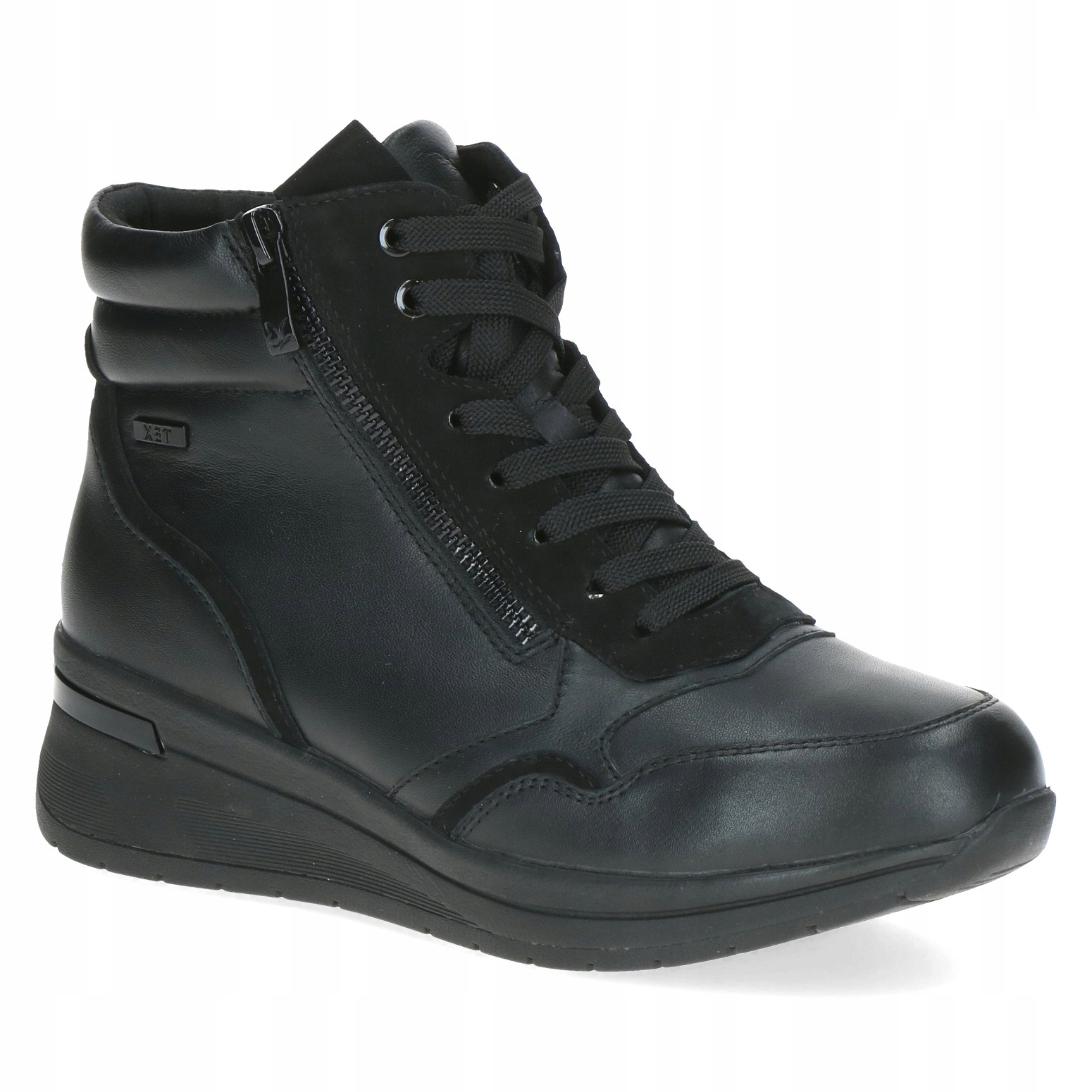 Caprice 26103-45 Kotníkové Boty Zateplené, Černé, Široké, Koturn VEL.39