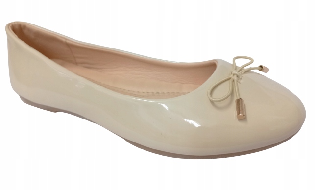 

Balerinki baleriny r35 półbuty dziewczęce beżowe
