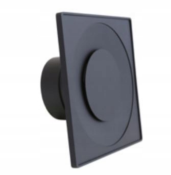 Anemostat DARCO VENTLAB fi 100 czarny kwadrat ASKV