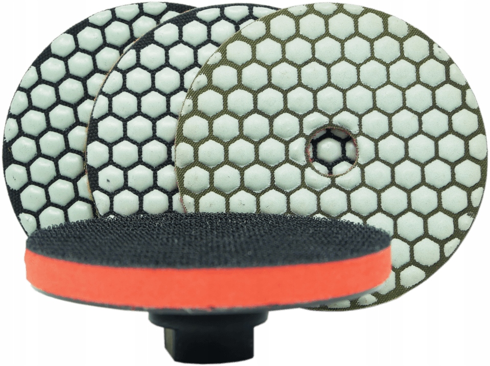 Sada 3 Leštících Kotoučů 50,100,200 Držák