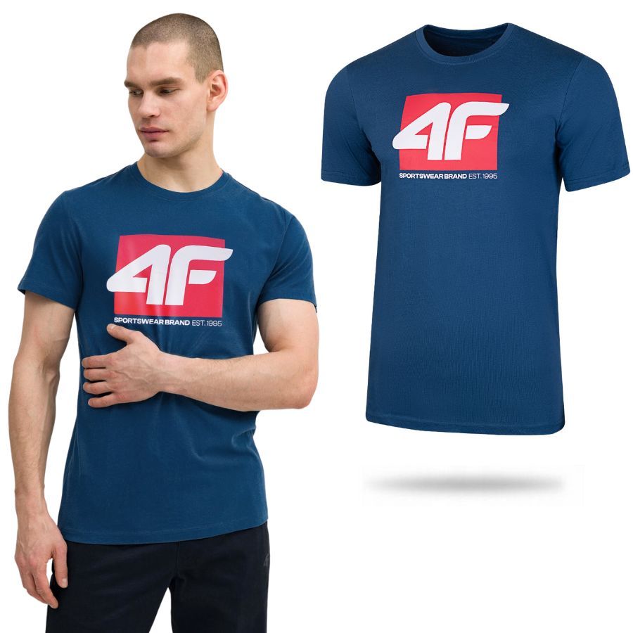 KOSZULKA MĘSKA 4F T-SHIRT PODKOSZULEK BLUZKA SPORTOWA NA CO DZIEŃ