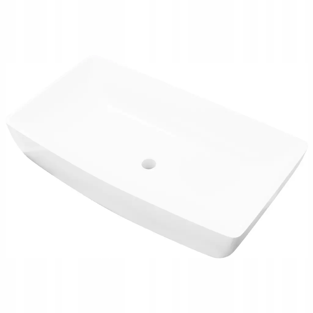 Luxusní keramické umyvadlo 710 x 380 x 135 mm, bílá, lesk