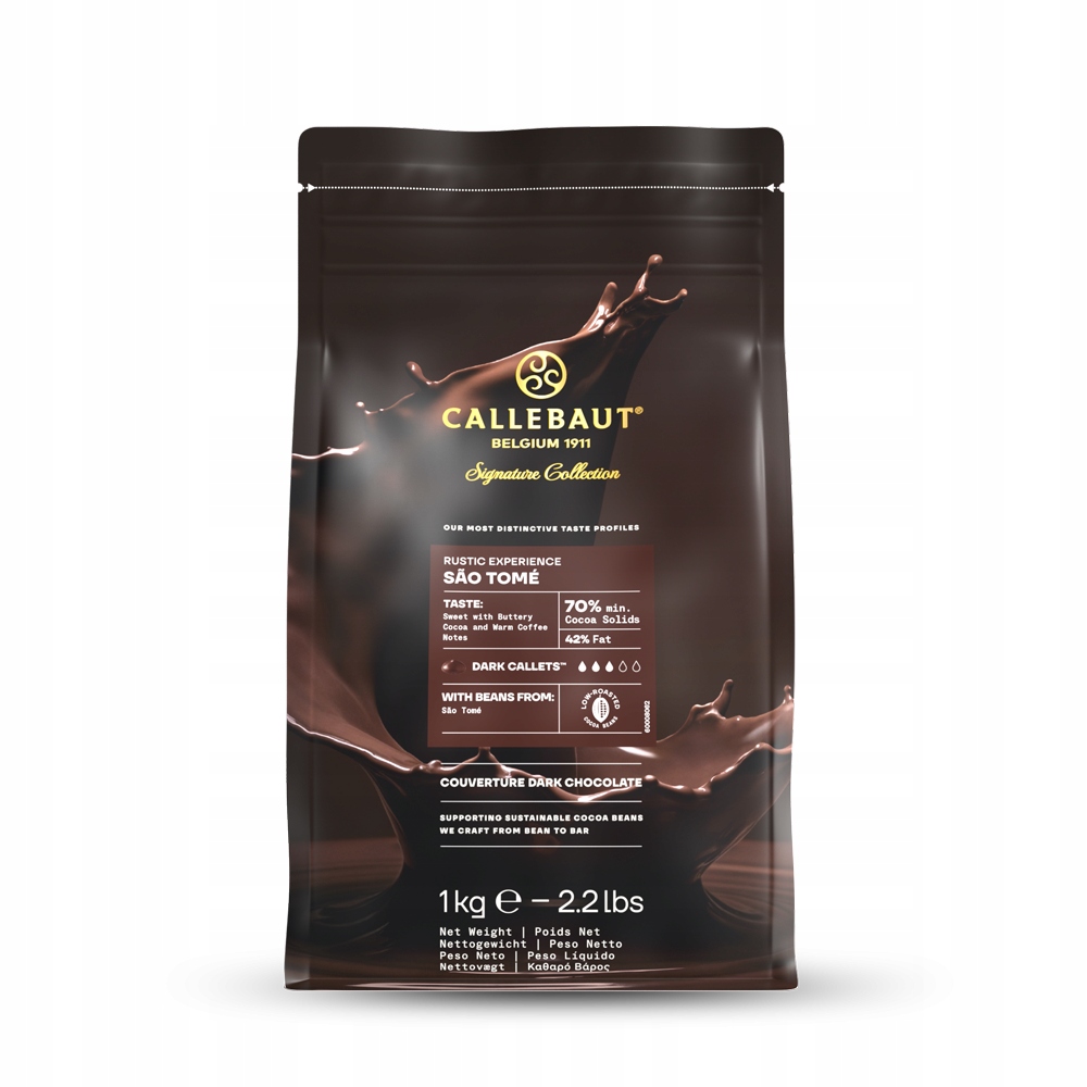 Levně Callebaut tmavá čokoláda Sao Thome 70% 1 kg
