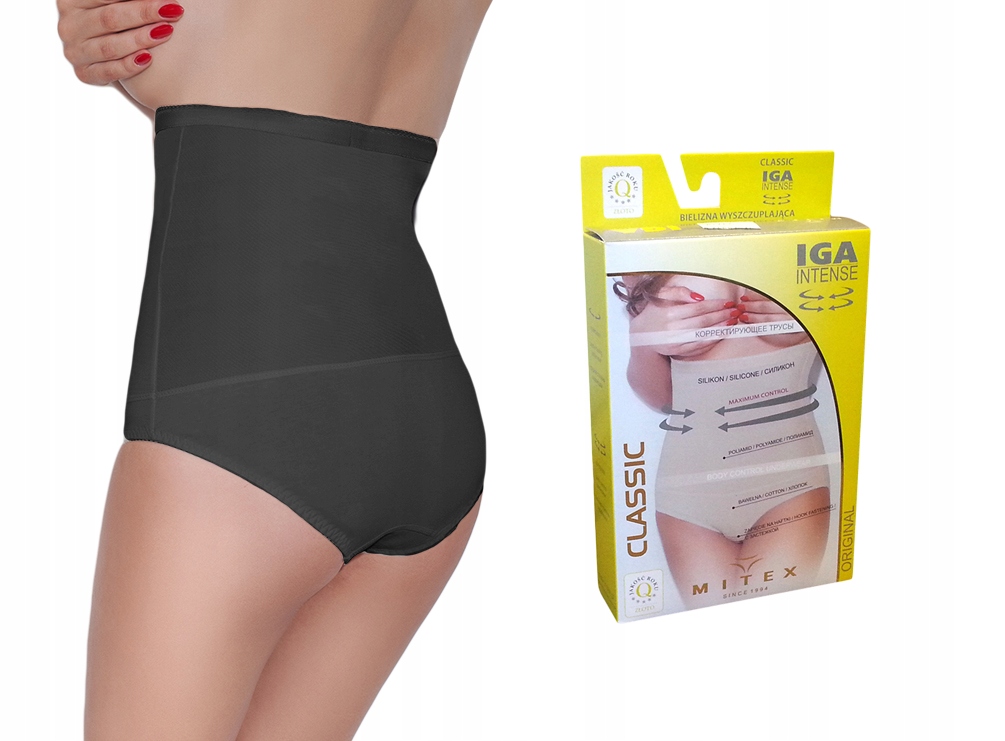 

figi Mitex Iga Intense czarne , bawełna , S