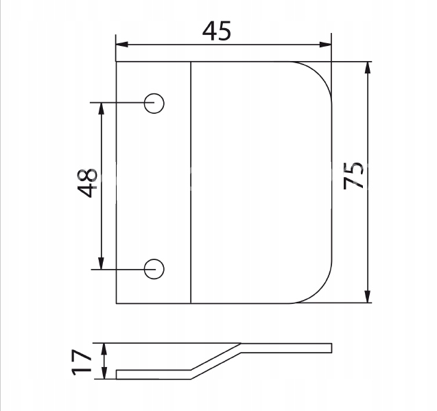 UCHWYT POCHWYT BALKONOWY PALACZA DO DRZWI BIAŁY Marka Sparta