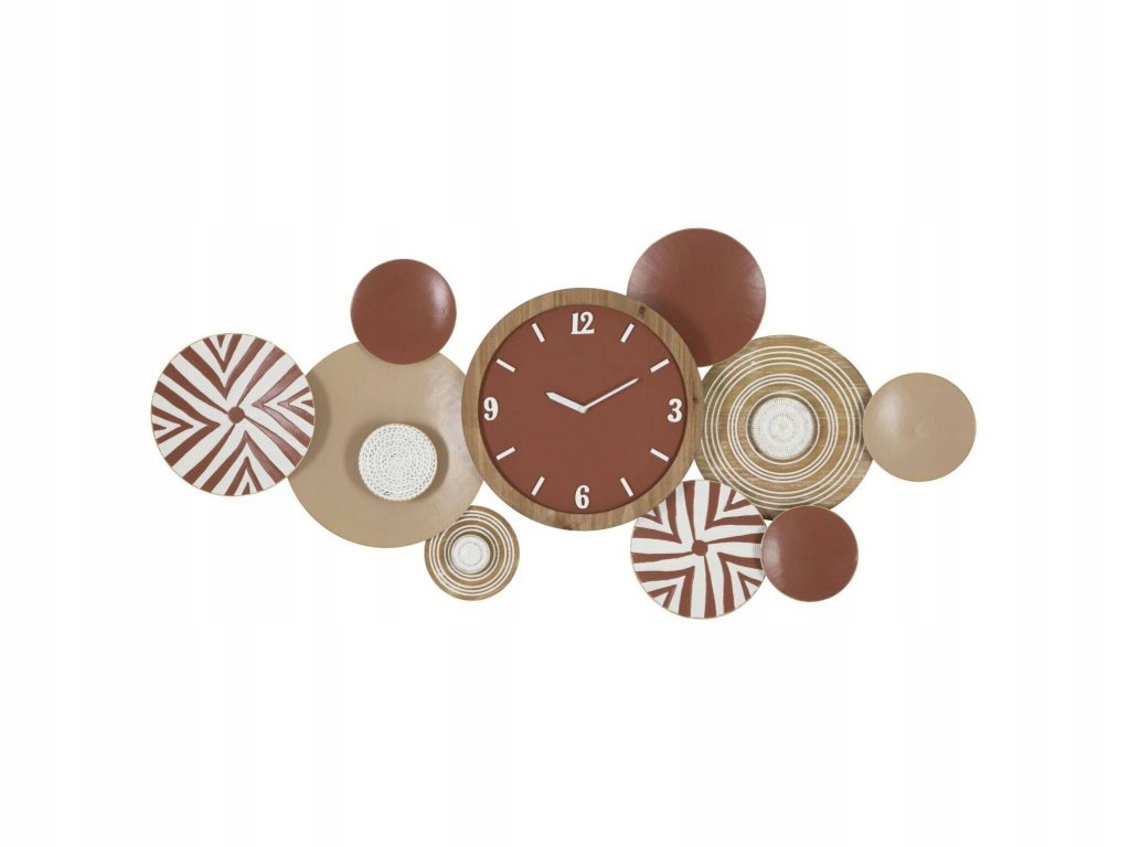 Nástenná dekorácia s hodinami, 127 cm