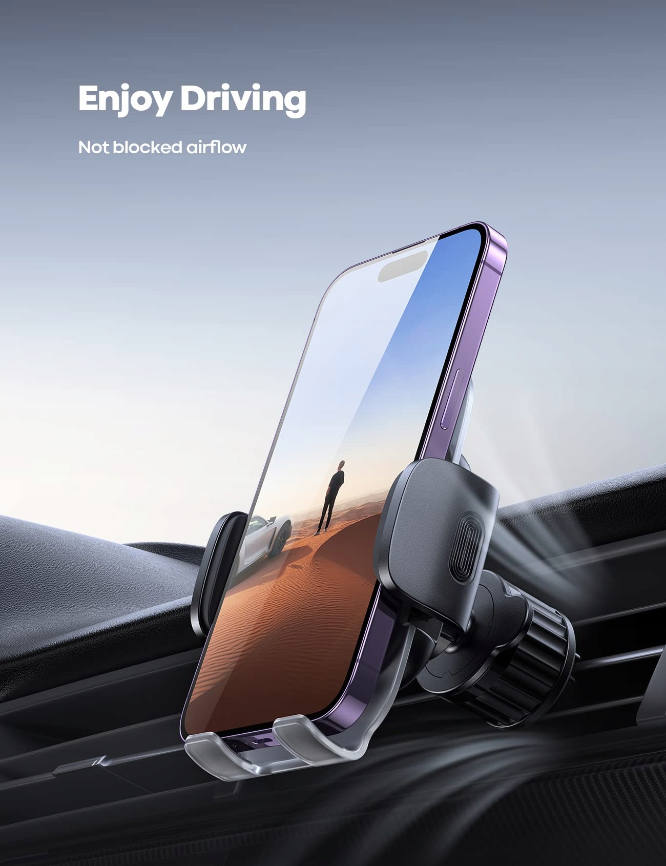 LAMICALL Uchwyt Samochodowy 360° do iPhone — miniatura 5