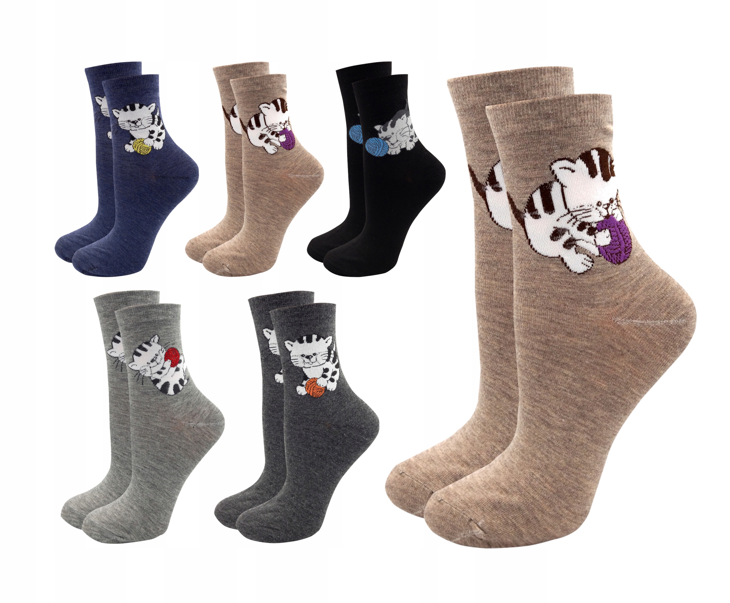 

5x Skarpetki damskie Skarpety Bawełniane 39-41