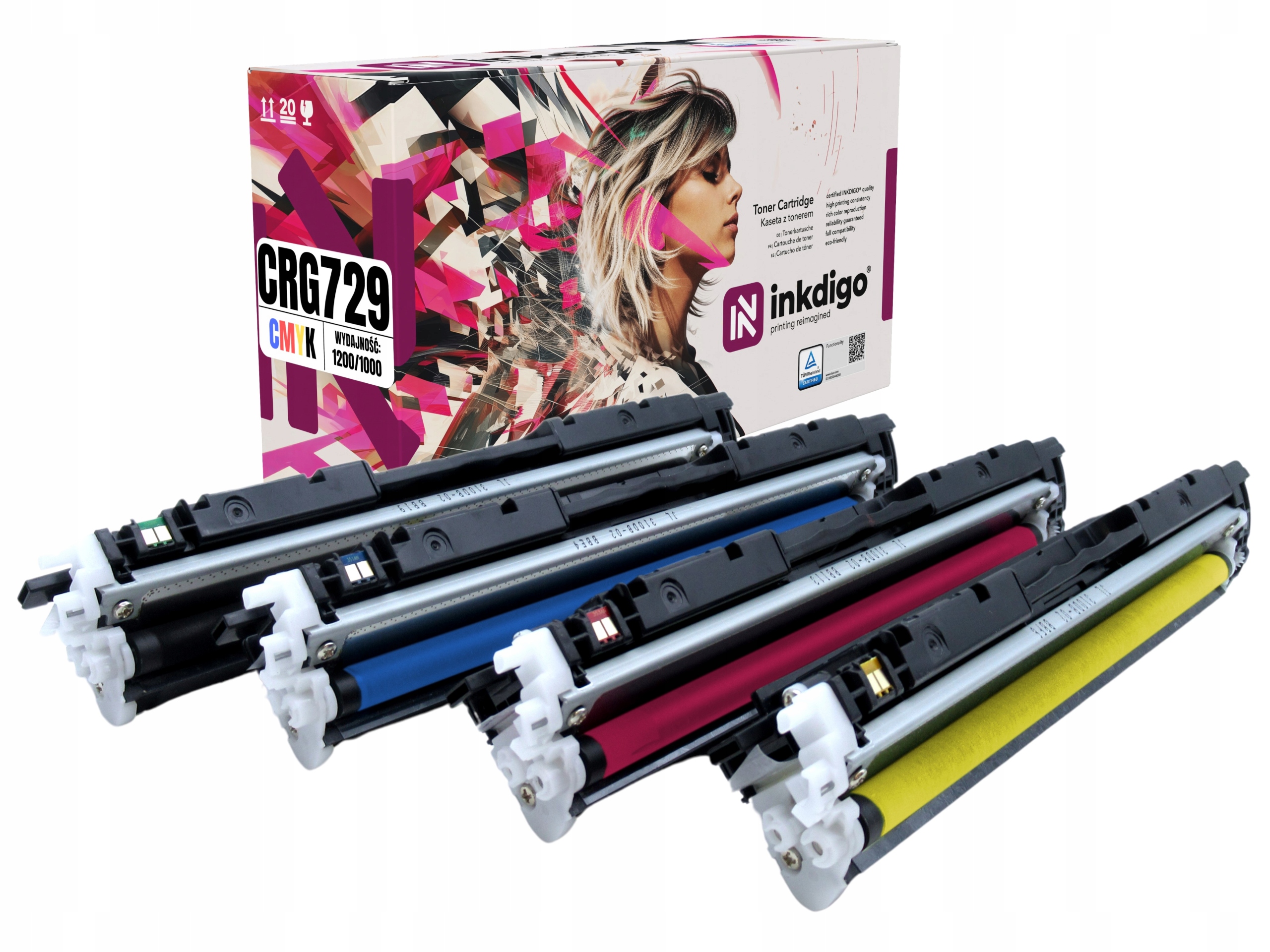 Toner Canon i-SENSYS CRG729 LBP7010C LBP7018C Cmyk