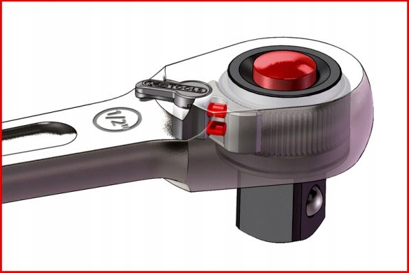 GRZECHOTKA 1/2' 72 ZĘBY KS TOOLS 920 1290 Marka KS Tools