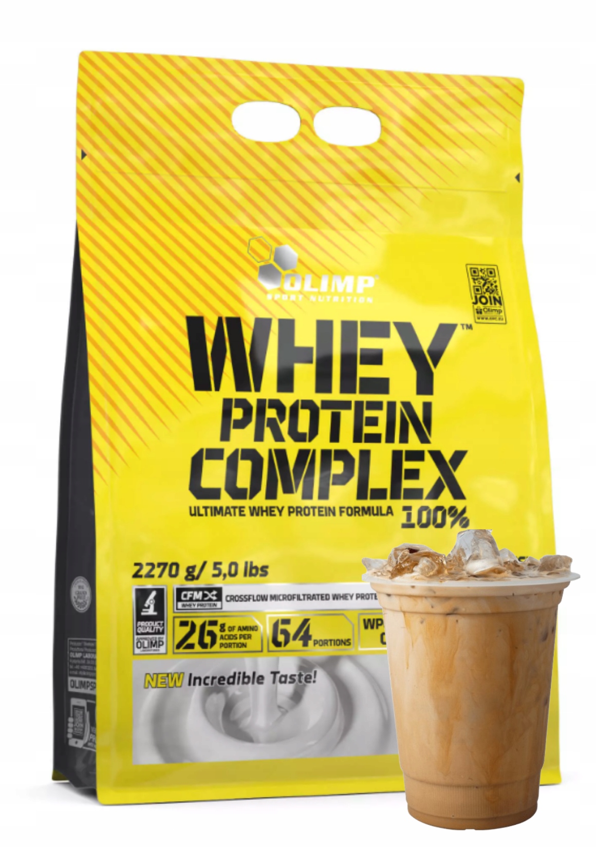Olimp Whey Protein Complex 100% 2270g Ice Coffee Syrovátkový Koncentrát Doplněk Stravy