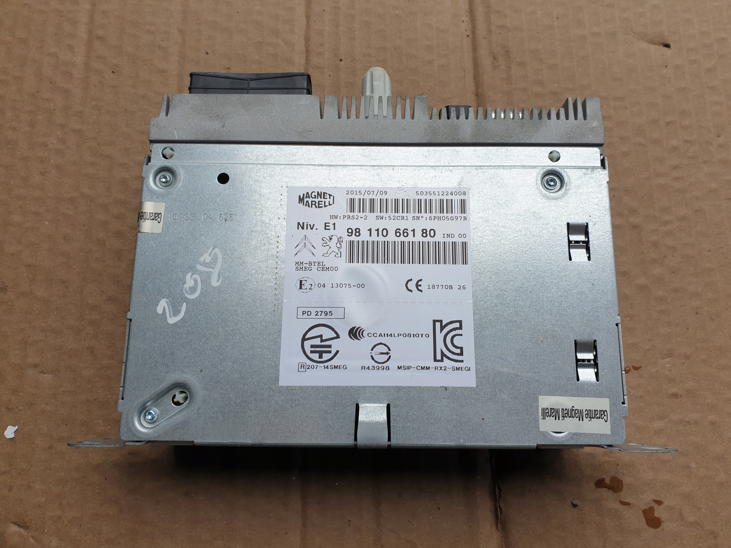 RADIO Navigation PEUGEOT 2008 2008 2014- 9811066180