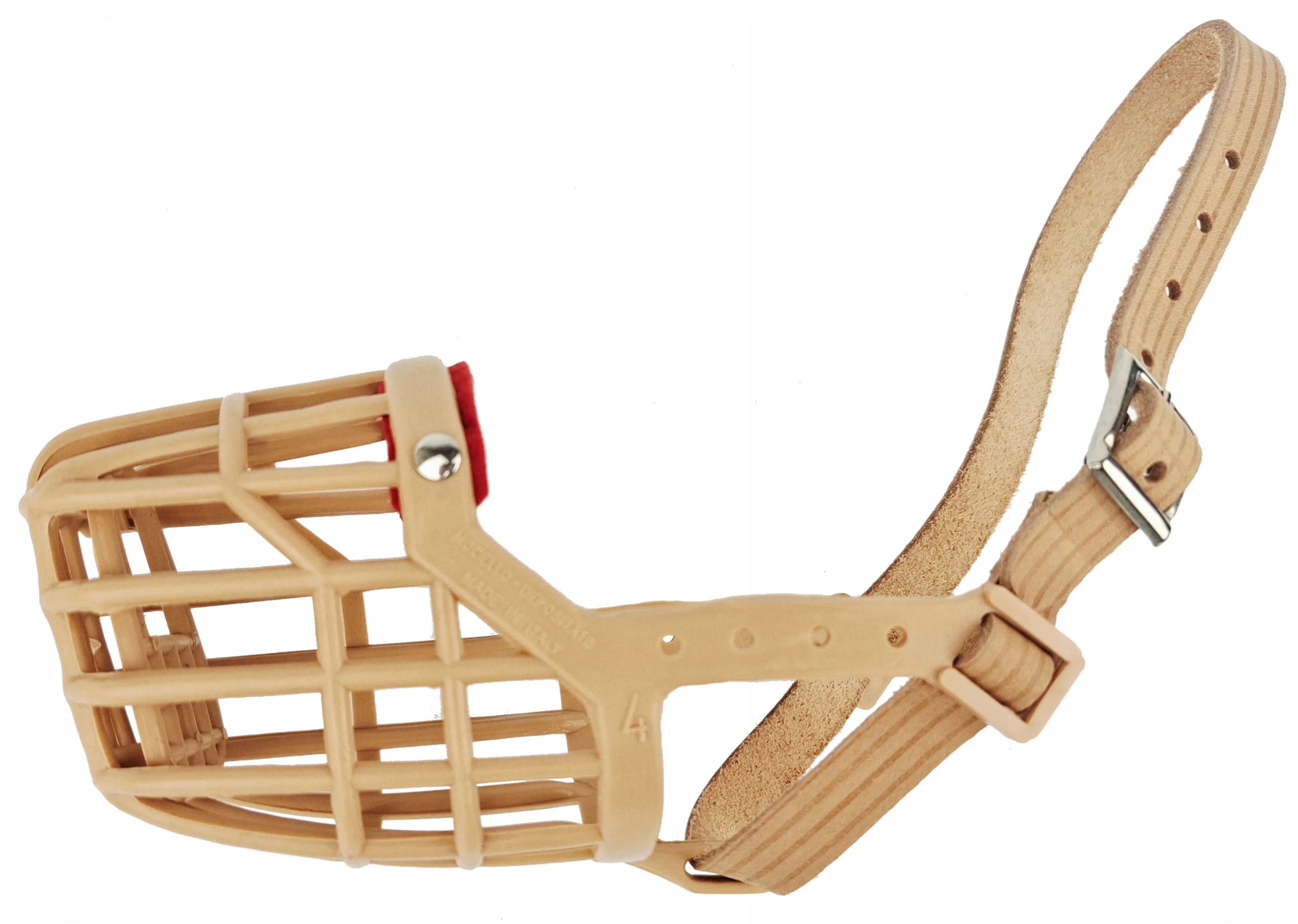 Levně Plastový lehký a odolný náhubek pro psa Champion 6 (XL-26cm/6cm) Příroda