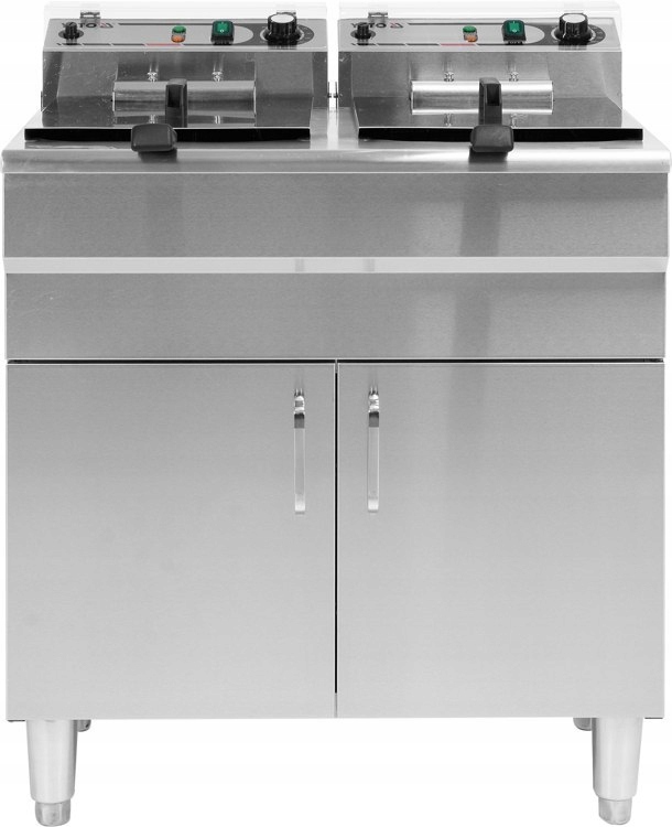 FRYTOWNICA Z SZAFKĄ SMAŻALNIK 2x11,5L YATO YG-04638 Pojemność 35 l