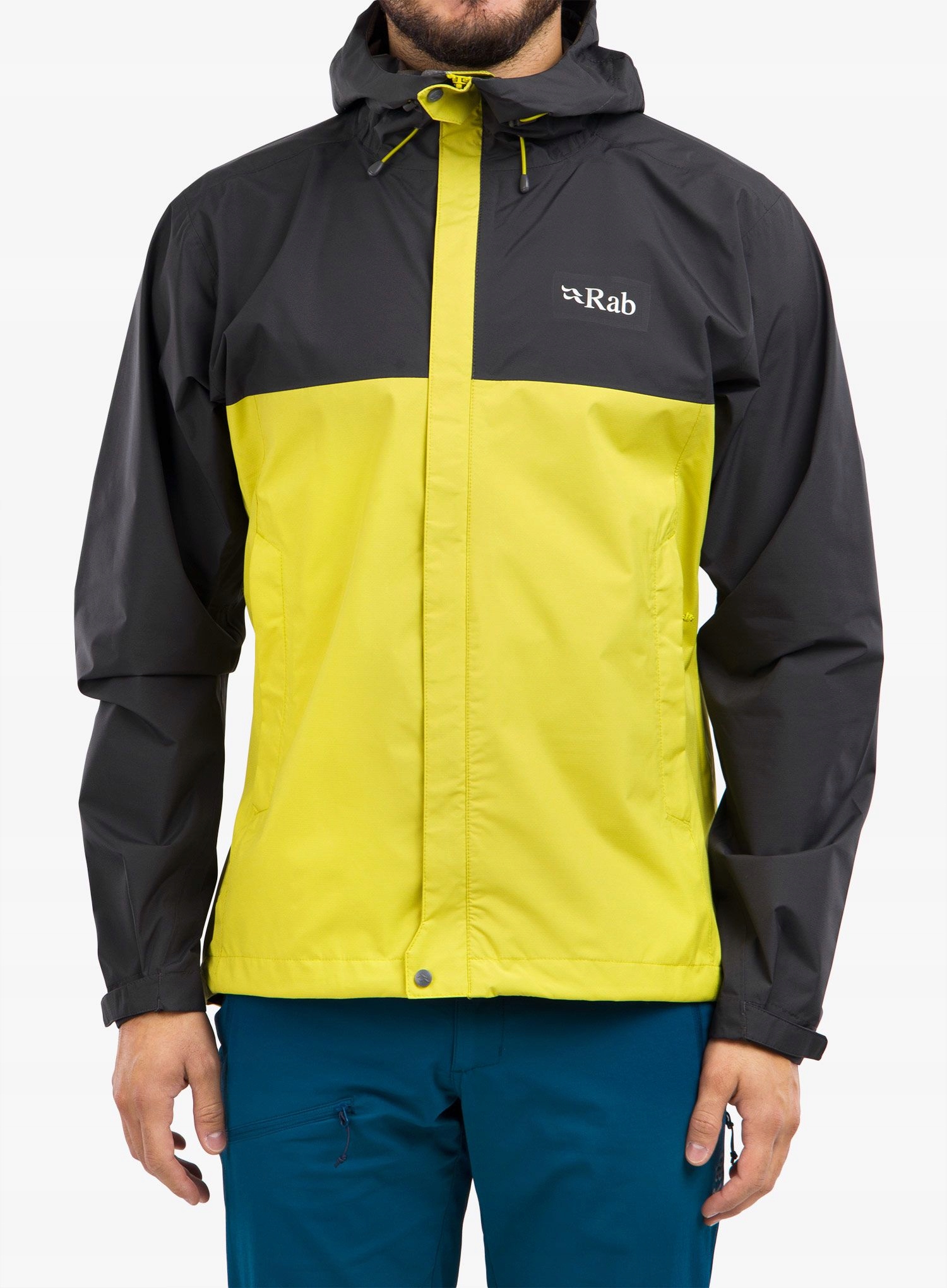 Pláštěnka Rab Downpour Eco Jacket graphene/sada S