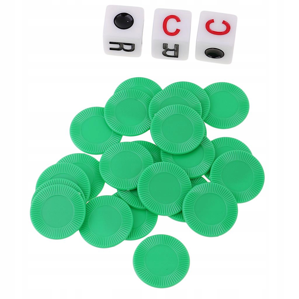 3pcs Dice w/ Chip Set for Children Kids Christmas Gift Nazwa Nowy produkt