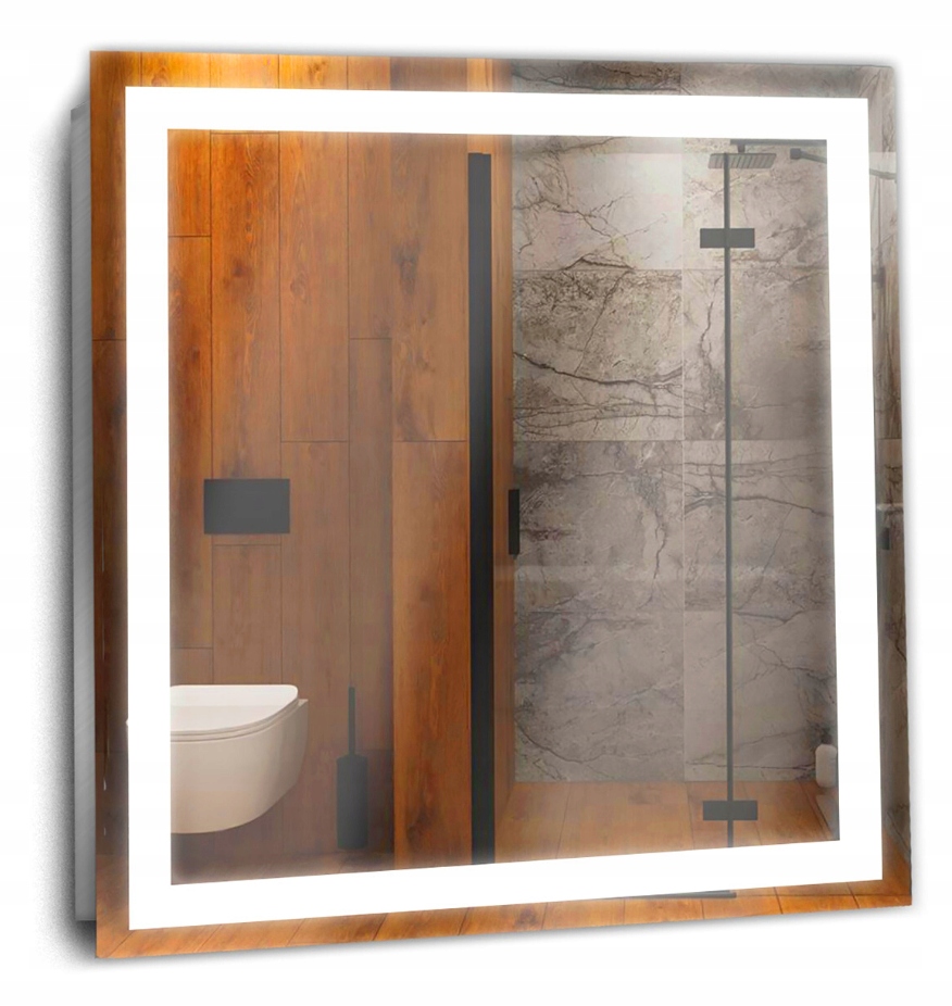 

Lustro 100x100 Łazienkowe Led Podświetlane