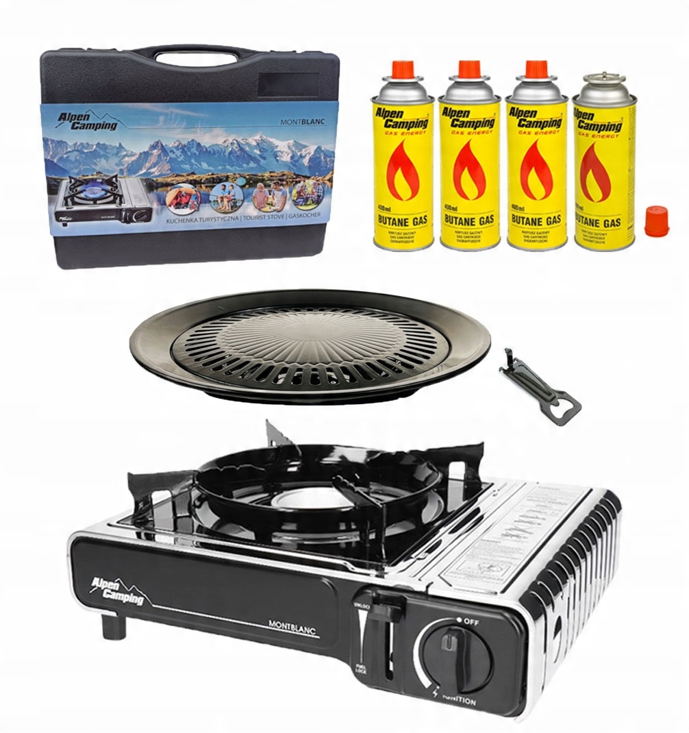 

Kuchenka Turystyczna Alpen Camping Grill +4x Gaz