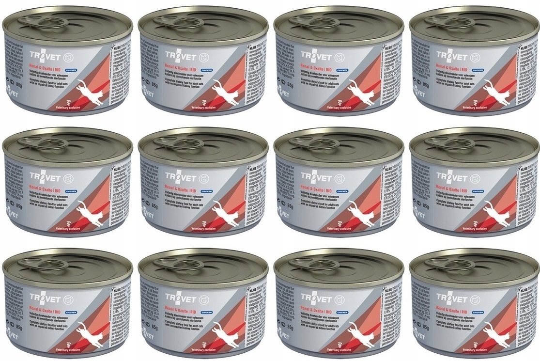 Levně Trovet Cat Rid Renal & Oxalate Chicken konzerva 12x100g ledvinová dieta pro kočky