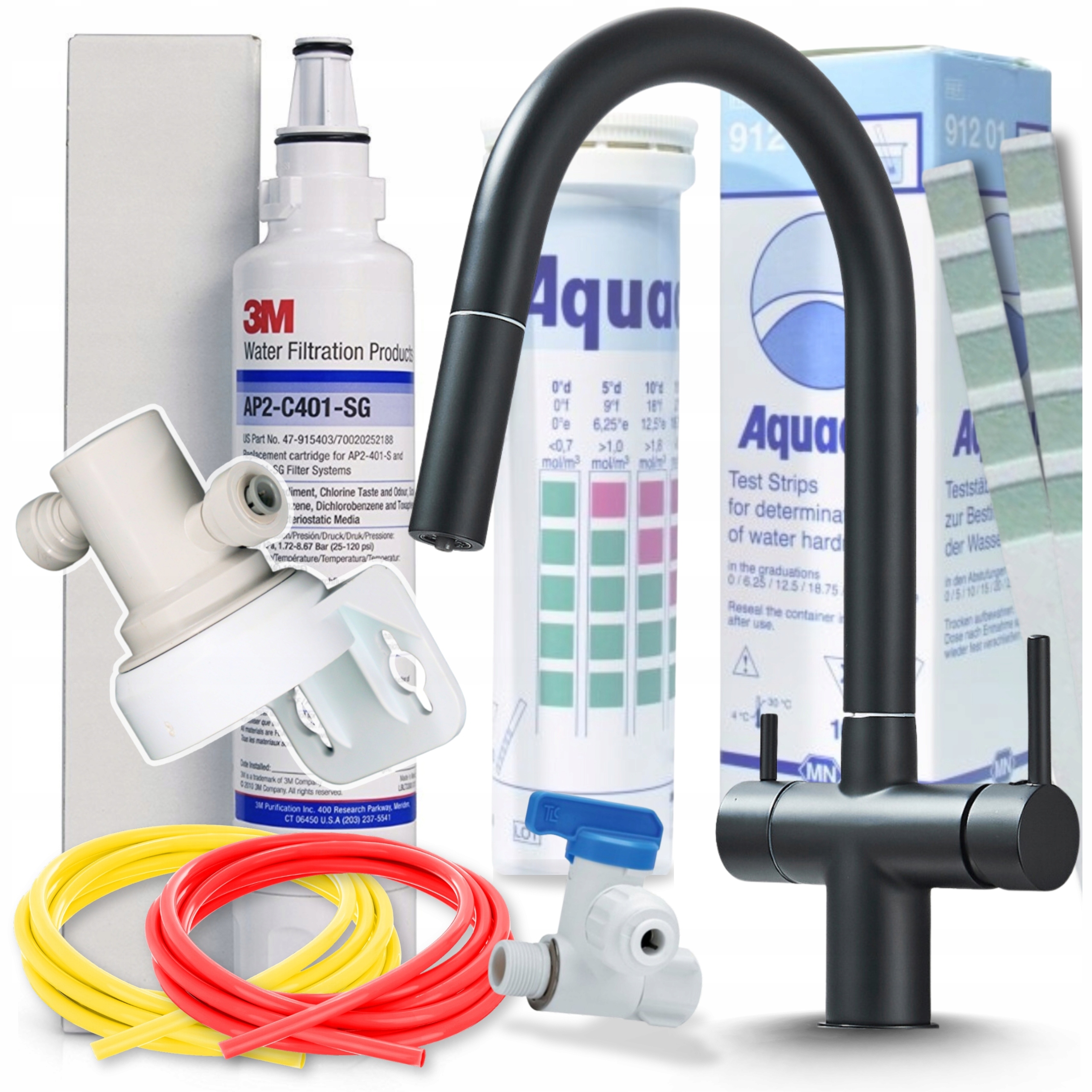 Kuchynská batéria trojcestná výsuvná otočná výtoková súprava s Filtrom Vody