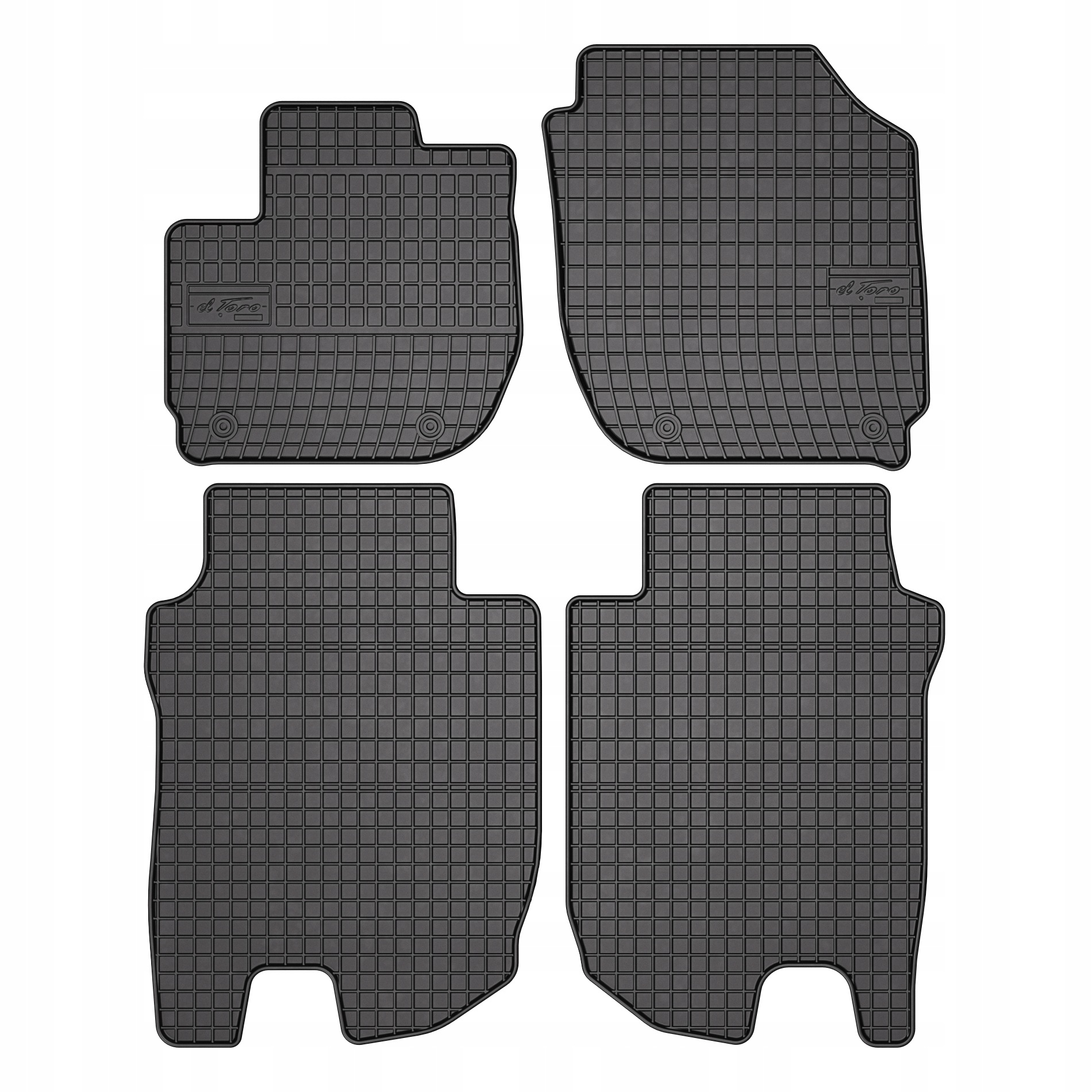 Dywaniki gumowe Frogum elToro do Honda Hr-v II 2013-2021 komplet 4 szt.